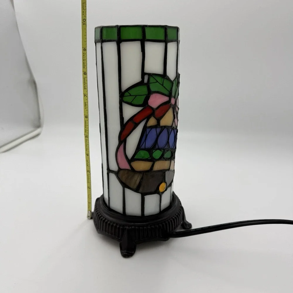 Tiffany Style Stained Glass Accent Table Lamp 10